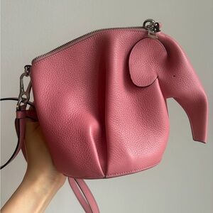 Loewe Pink Elephant-Shaped Leather Crossbody